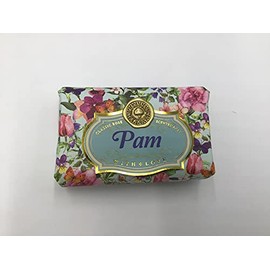 Pam - Gift Soap Bar For Her Birthday Rose Scent Mum Grandmother Cleanser Lather Present Girl