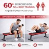 iMustech Flat Weight Bench Foldable Workout Bench 618LB Capacity for
