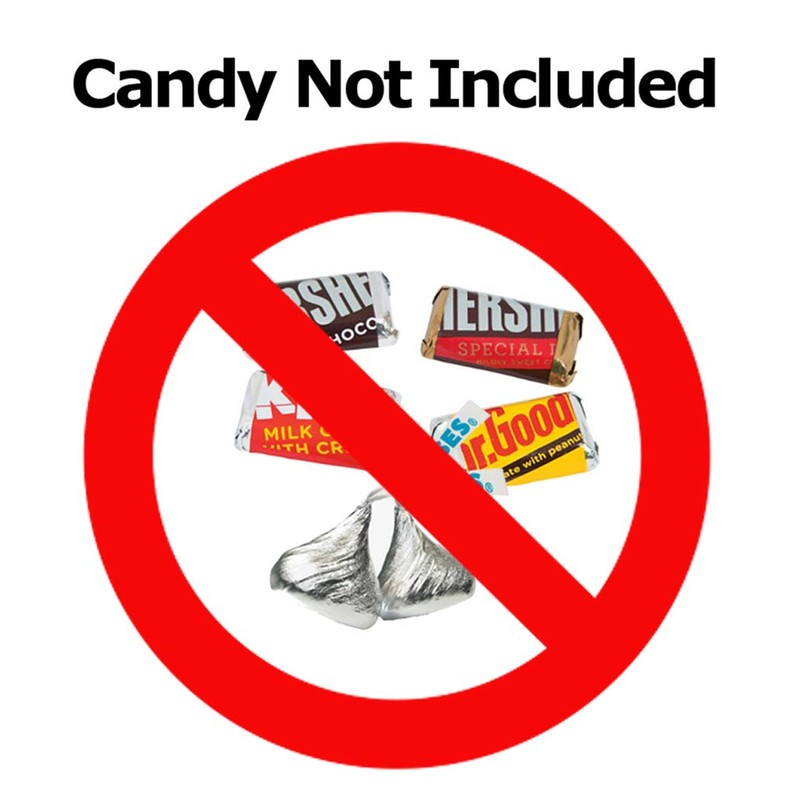 60th Anniversary Miniatures Candy Bar Wrapper, (Set of 60) Mini