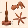 Tree Trivets for Hot Dishes, Wooden Tree Trivet Set of
