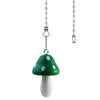 Hyamass Ceiling Fan Pull Chain Extender with Mushroom Ornament –