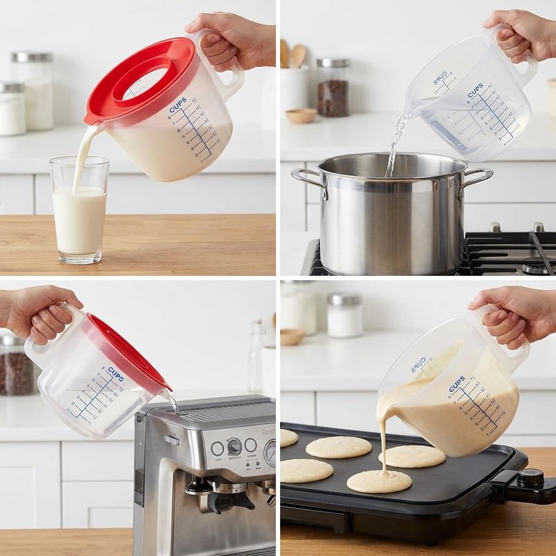 8 Cup Measuring Cup & Mixing Pitcher with Handle and