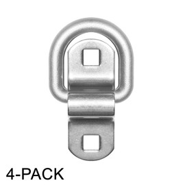 Stainless Steel Tie Down, Surface Mount D-Ring 6,000 lb. Capacity Tiedowns 4-Pack …