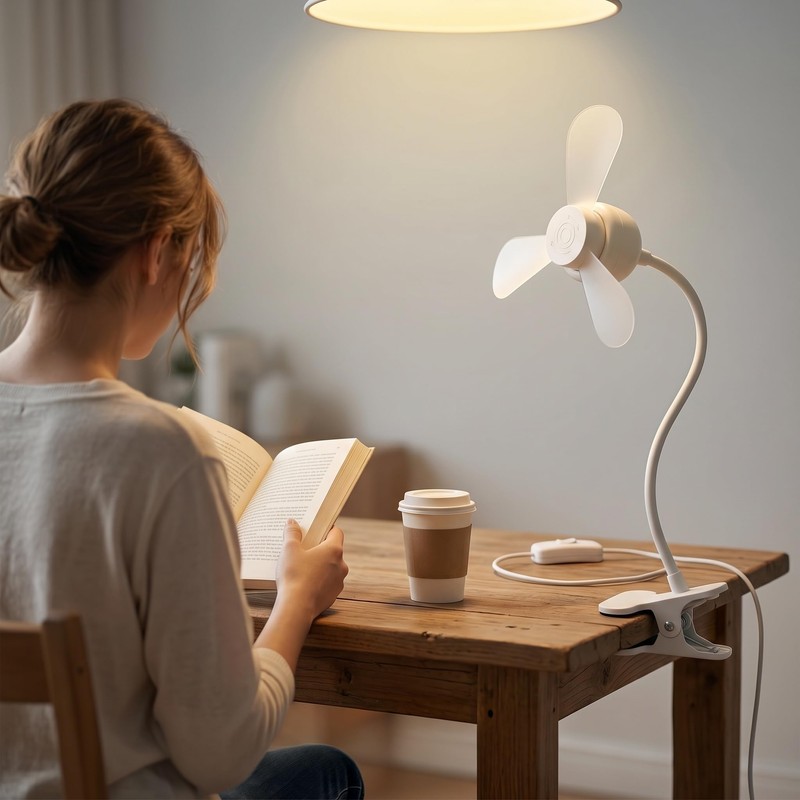 clip on fan for bed 5V Clip-on USB Powered Fan