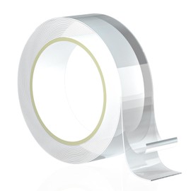 Trenkyo Nano Tape Double Sided Heavy Duty, 120 Inch Strong Hold Mounting Tape, Reusable & Removable No Residue Adhesive for Glass, Tile, Plastic, Bathroom, Posters, Picture Hanging, Dorm, Whiteboard