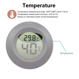 Kinyanco 5-Pack Mini Hygrometer Thermometer with Digital LCD Display Indoor Temperature and Humidity Meter for Home Office Humidifiers Humidors Car Greenhouse Babyroom … (5-Pack)