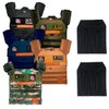 Unbrokenshop.com Adjustable Weighted Vest with Sand Plates (Combo), WOD CrossFit,