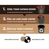 EKOCUPS Organic Dark Roast Coffee Pods, Strong Bold Dark Roast