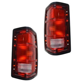 TRQ Rear Driver & Passenger Side Tail Light Set Fits 1988 Dodge Dakota (From Prod Date 11/28/87) 1989 1990 1991 1992 1993 1994 1995 1996 Dodge Dakota
