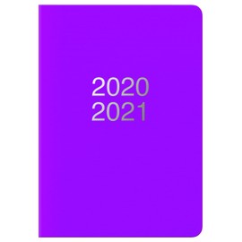 LETTS Dazzle A6 Day to a Page 20/21 Academic Diary Purple
