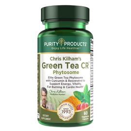 Purity Products Green Tea CR w/Phytosome Technology for Boosted Bioavailability from Chris Kilham 60 Capsules