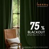 Lazzzy Green Velvet Curtain Thermal Insulated Curtains 63 Inch Long