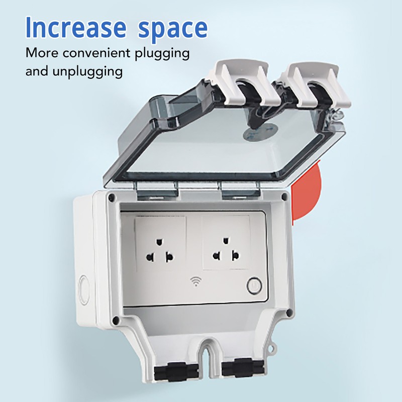 Outdoor Outlet WIFI IP66 Waterproof Socket With Timer for Patio