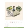Hagoromo CL25-0466 MINIATURE LIFE CALENDAR 2025 Wall Calendar