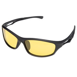 VALERIA Polarised Sports Sunglasses [Wind & Dust Protection] TAC Lenses Hard Case Included TYPE2 (Yellow)
