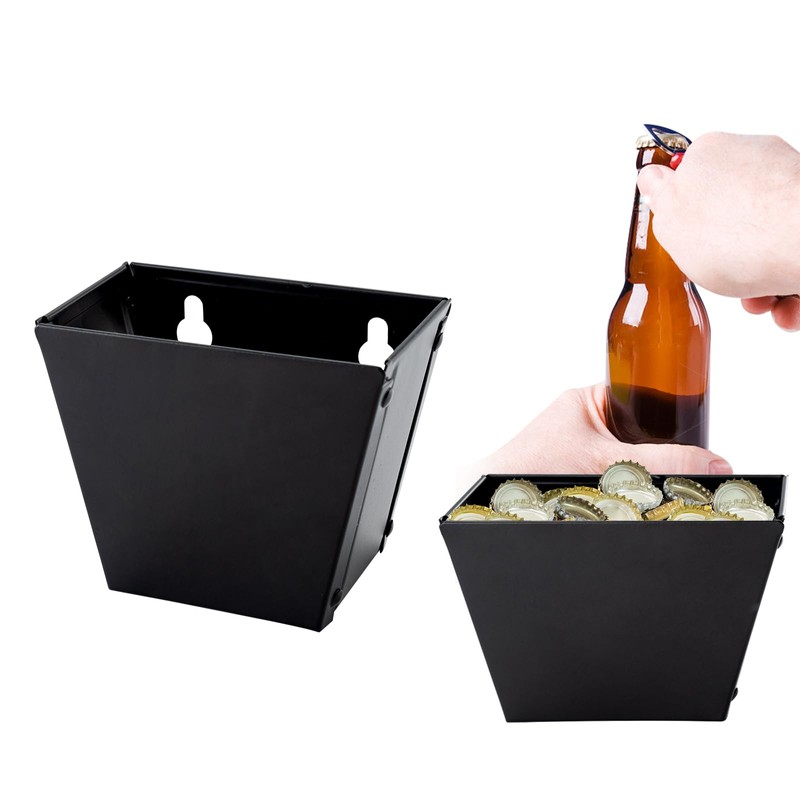 HOME MASTER HARDWARE Black Beer Bottle Cap Catcher, Wall Mounted