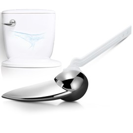 Enhon 2 Pack Universal Toilet Flush Handle Replacement Kit, Compatible with American Standard 738995-0020A Champion4 Toilet Handle Parts Left Hand Trip Lever, White Flusher Handles Repair Kit