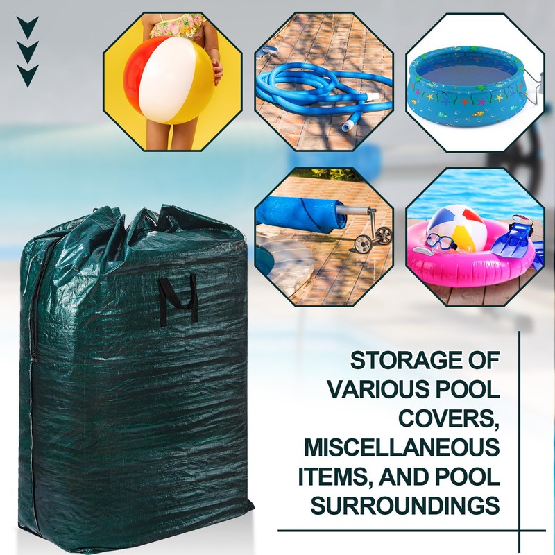 Hushee Above Ground Pool Storage Container Pool Cover Storage Bag