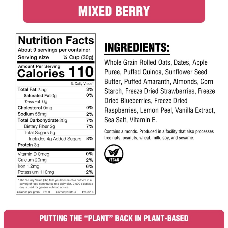 Crispy Mixed Berry Crumble Granola (4-Pack)