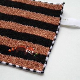 Bloomie's 000541-0035-01 Red Panda Small Towel (Brown) 100% Cotton, Children's Hand Towel, Mini Towel, Animal Motif, Approx. 5.9 inches (15 cm)