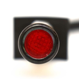 Solico Boat Indicator Light | Red 14V White Plastic 1 1/8 x 3/8 Inch