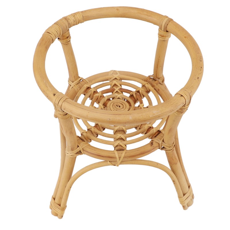 Plant Stand Flower Pot Rack Rattan Minimalist Stable 9.4in Diameter