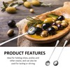 2 Pieces Olive Spoon, Slotted Spoon, Stainless Steel Spoon, Small