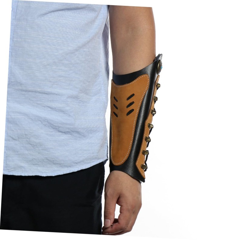 Kisangel Leather Archery Arm Guard Protective Armband Comfortable Wristband for