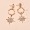 TseenYi Cz Stern Drop Ohrringe Boho Stern Dangle Ohrringe Gold