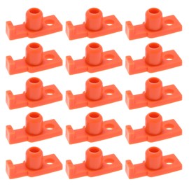 EMSea Pack of 100 Tent Pegs Replacement Stakes Made of ABS 7.8 mm Hook Holes Orange Tent Nails Tent Accessories for Outdoor Activities