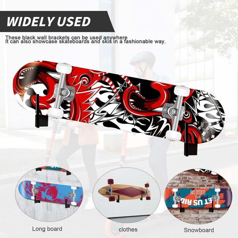 Acrylic Skateboard Wall Mount, Robust Skateboard Mount Wall, Also Suitable