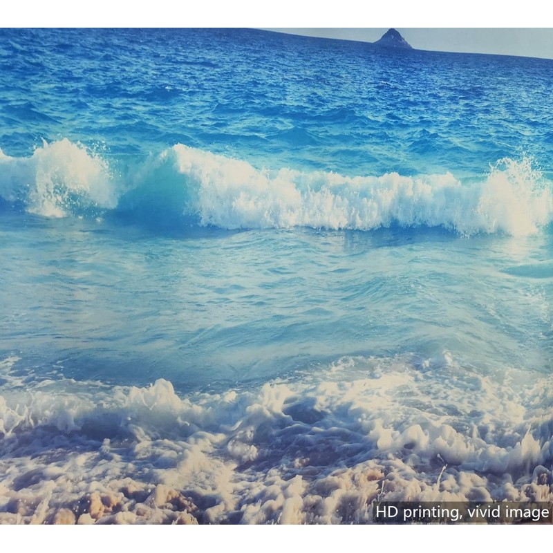 goodbath Extra Long Shower Curtain 200cm drop,Ocean Beach Seaside Sunset