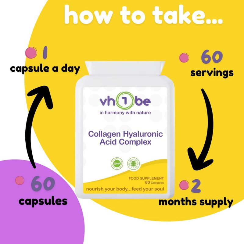 Marine Collagen Hyaluronic Acid Complex - 60 Capsules - with