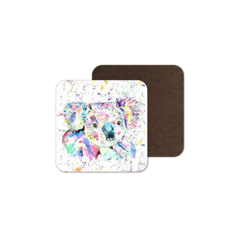 Coaster Koala Wildlife Animals Coasters Watercolour Art Gift Work Office