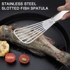 Fish Spatula Stainless Steel, 2Pcs Large Fish Turner Spatula,Stainless Fish
