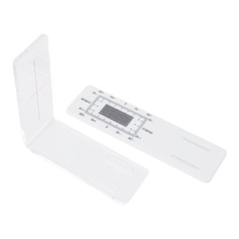 Crack Monitoring Record, Standard Tell Tale Corner Crack Monitor, ABS Acrylic Crack Gauge Monitoring Tool Accurate for Buildings, Crack Measuring Tool