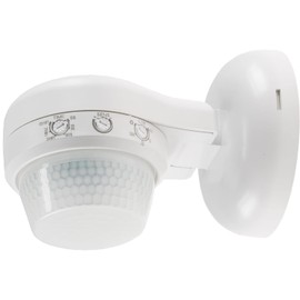 Motion Sensor Surface-Mounted Motion Sensor Wall Motion Sensor 360° IP65 Indoor Outdoor Wet Room LED Suitable White