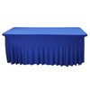 iEventStar Fitted Polyester One-Piece Table Skirt Spandex Table Cover Rectangle