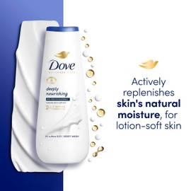 Dove Advanced Care Deeply Nourishing Body Wash body cleanser with skin-natural nutrients for instantly lotion-soft skin 400 ml