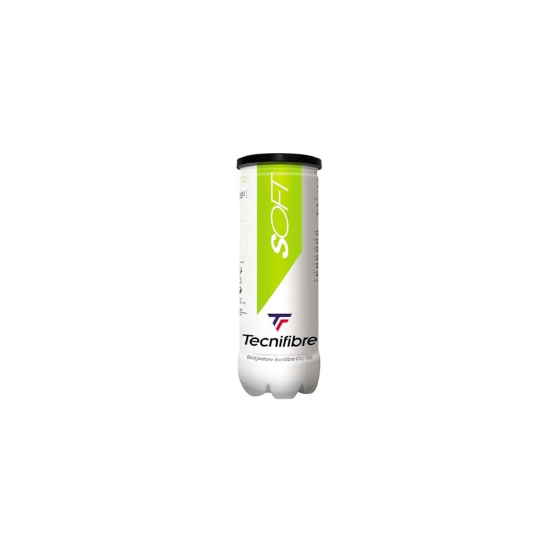 Tecnifibre Soft 3 Tennis Balls Plastic Tubes (Stage 1 -