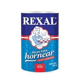 Rexal polvo para hornear, capear y esponjar 100 gramos