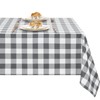 XWZO Checkered Tablecloth Square 54 x 54 Inch - Wrinkle