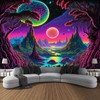 FENDROM Blacklight Galaxy Space Tapestry UV Reactive Astronaut Tapestry Trippy