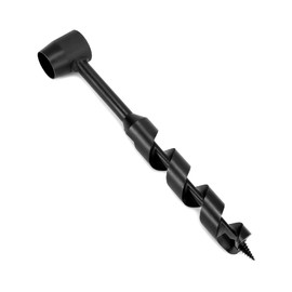 QWORK® Wooden Hand Drill Multi-Purpose Auger for Outdoor Camping Bushcraft - 25 x 230 mm