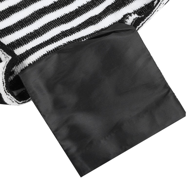 Polyester Black White Stripe Surfboard Sock Cover Protection Bag for