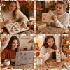 50Pcs Autumn Theme Scrapbook Sticker,Autumn Leaves Animals Maple Leaf Theme