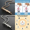 LALOCAPEYO Anxiety Necklace Mindfulness Breathing Tool Natural Calming Relief Chain