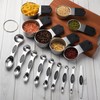 Measuring Cups and Spoons Set Including 8 Stainless Steel Magnetic