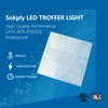 Sokply 2X2FT LED Recessed Troffer Light, 4680LM 3500K/4000K/5000K Selectable, 15W/25W/36W