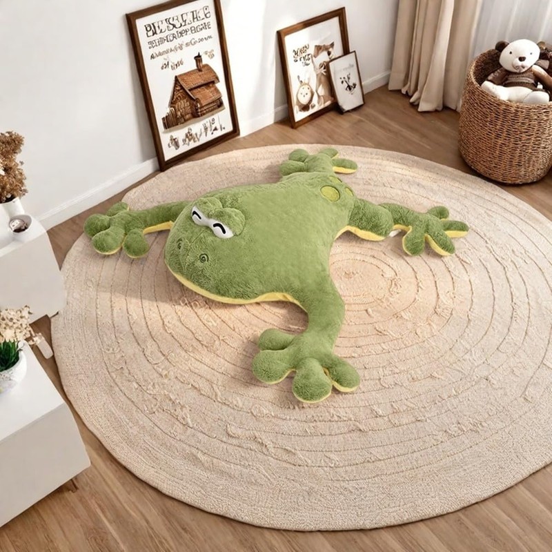 Huniupore Large Frog Stuffed Animal Green Frog Plush Toy Frog